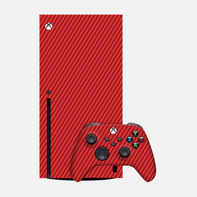 Carbon Fibre Red Glass Back