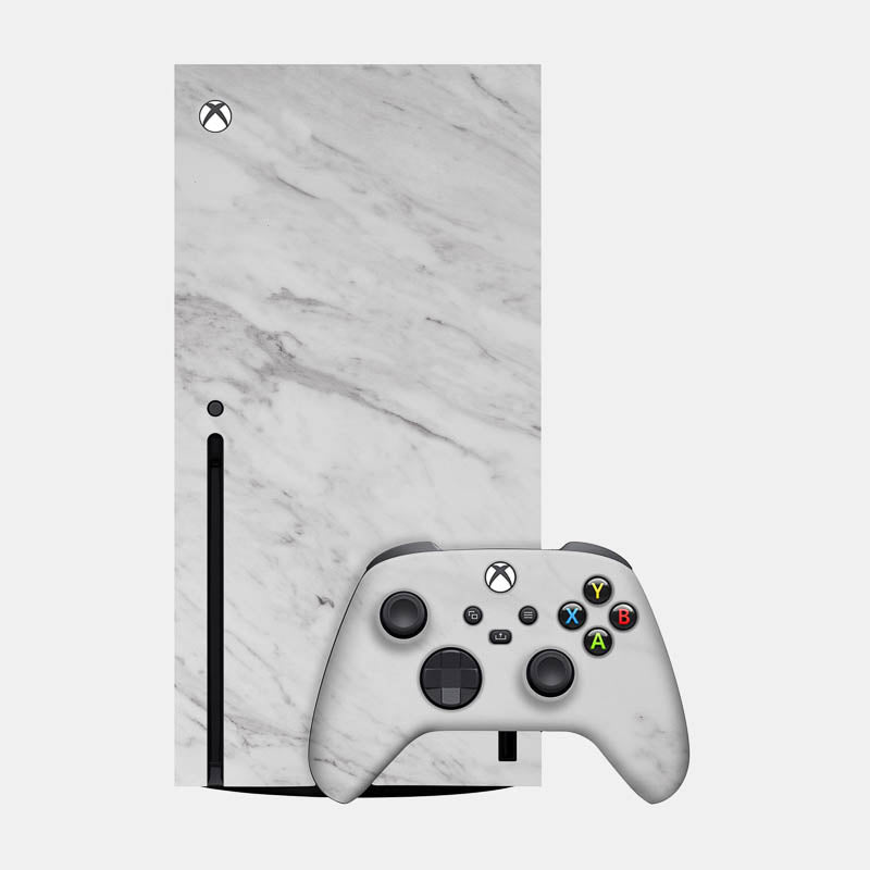 White Marble Glass Back