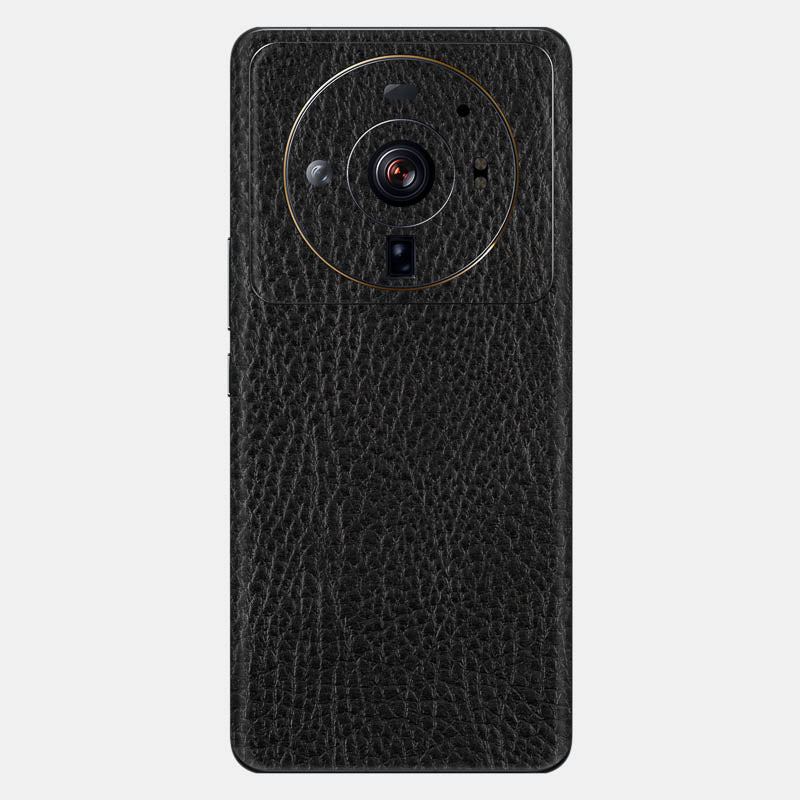 Black Leather Glass Back