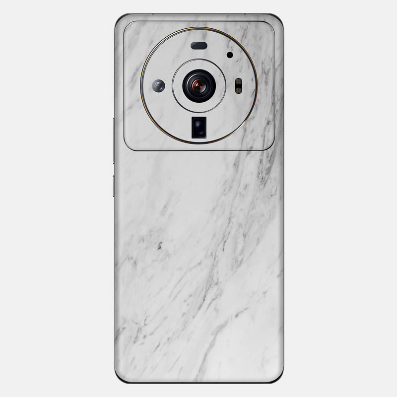 White Marble Glass Back