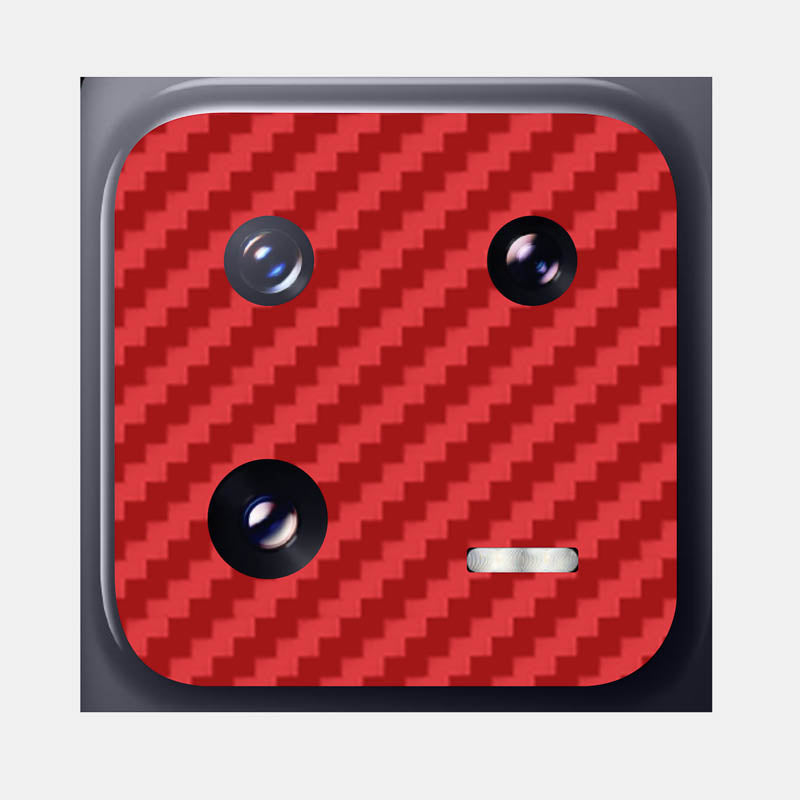 Carbon Fibre Red Pack of 2