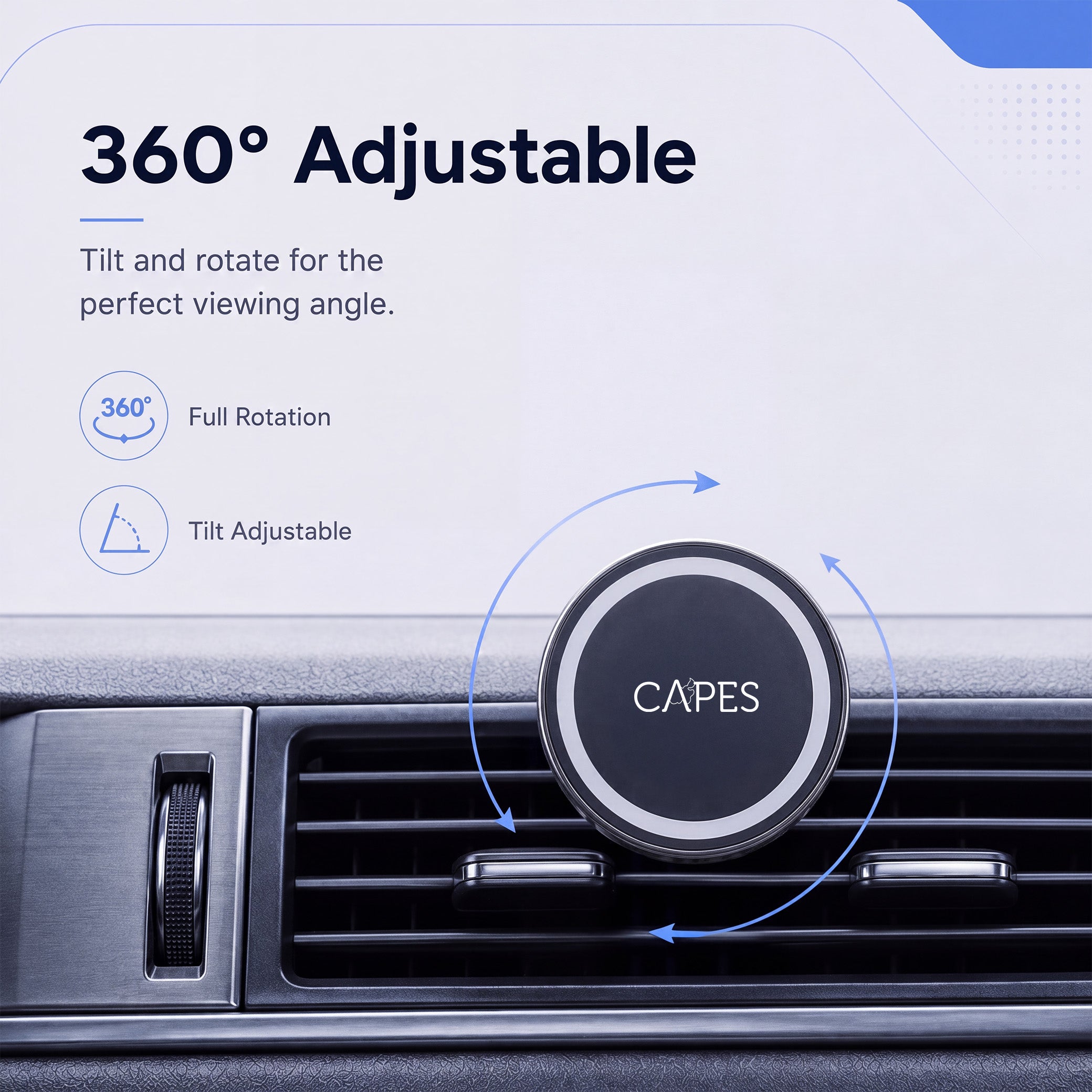 MagLock Car Mount for Air Vent & Dashboard