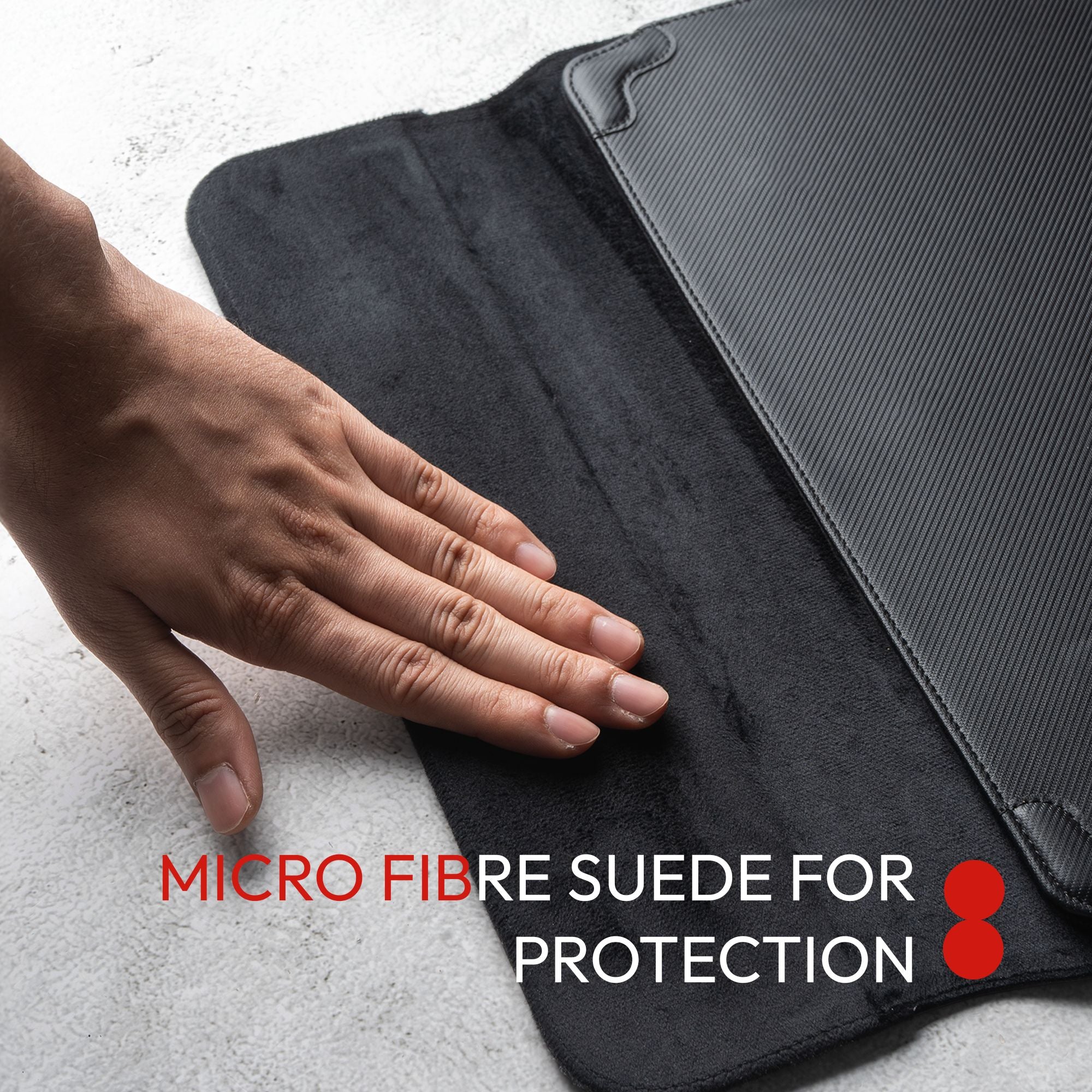 Elevate Armour 15/16" Carbon Black Laptop Sleeve with Trifold Stand
