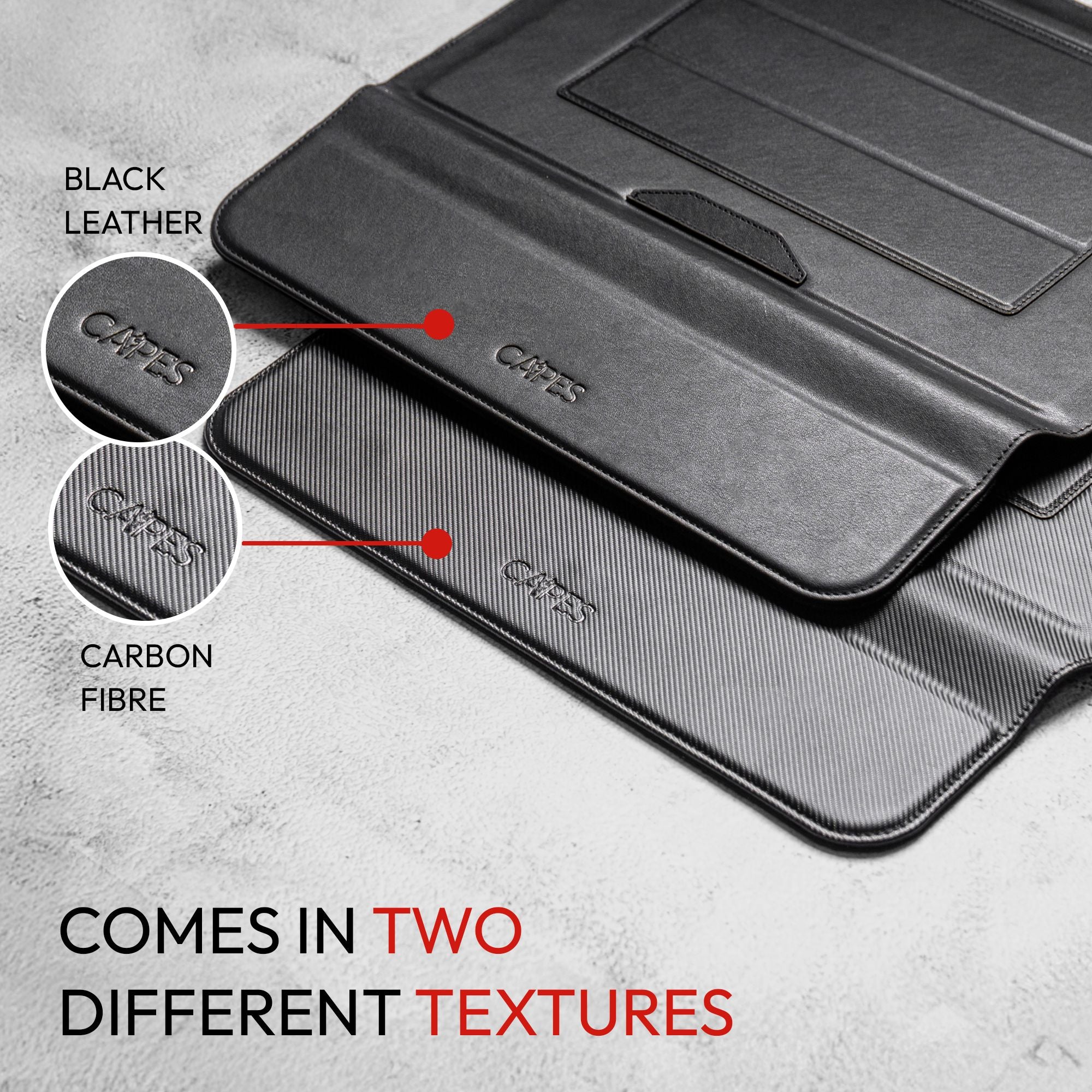 Elevate Armour 13/14" Carbon Black Laptop Sleeve with Trifold Stand