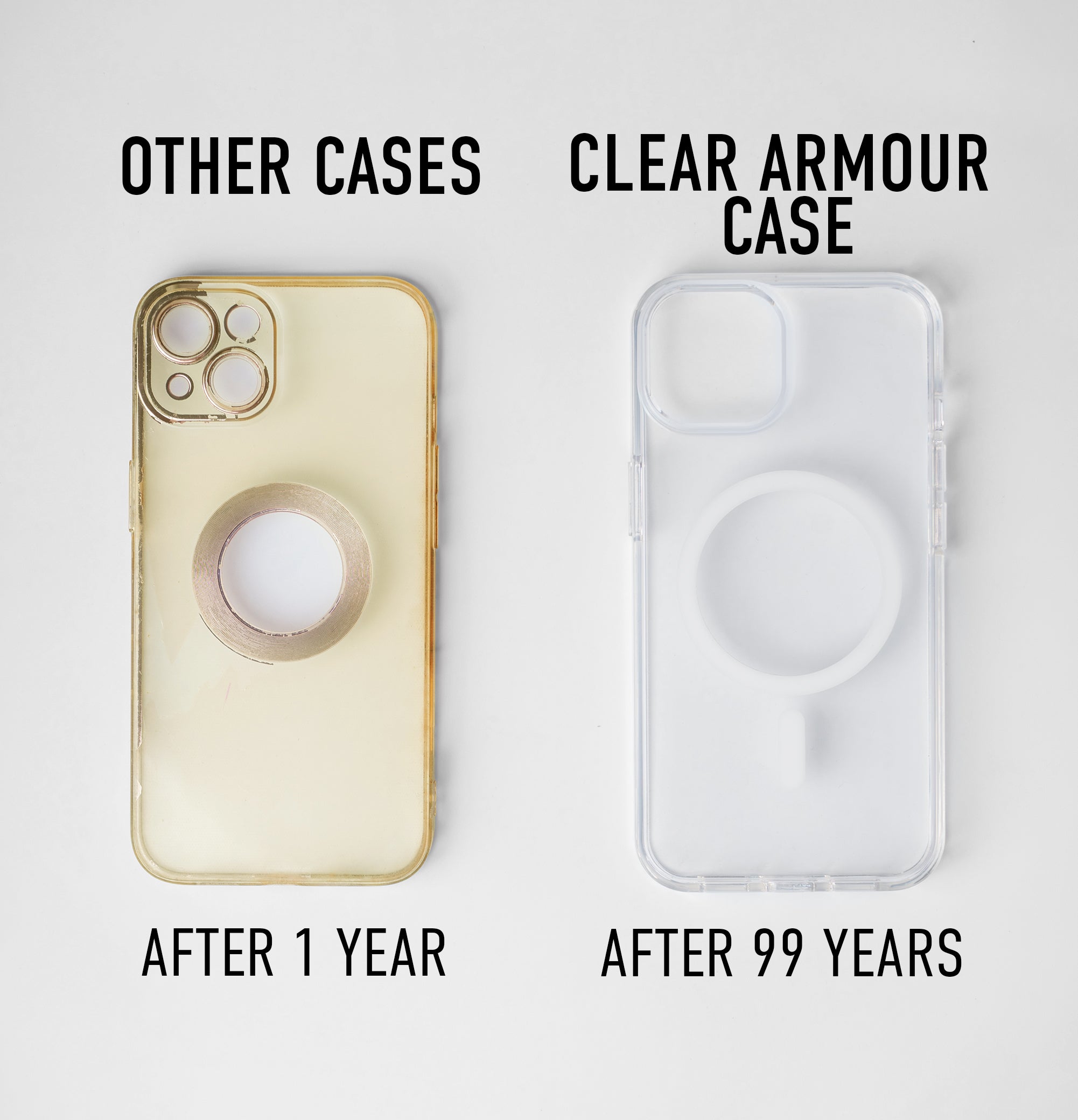 iPhone 16e Clear Armour Anti-Yellow MagSafe Case