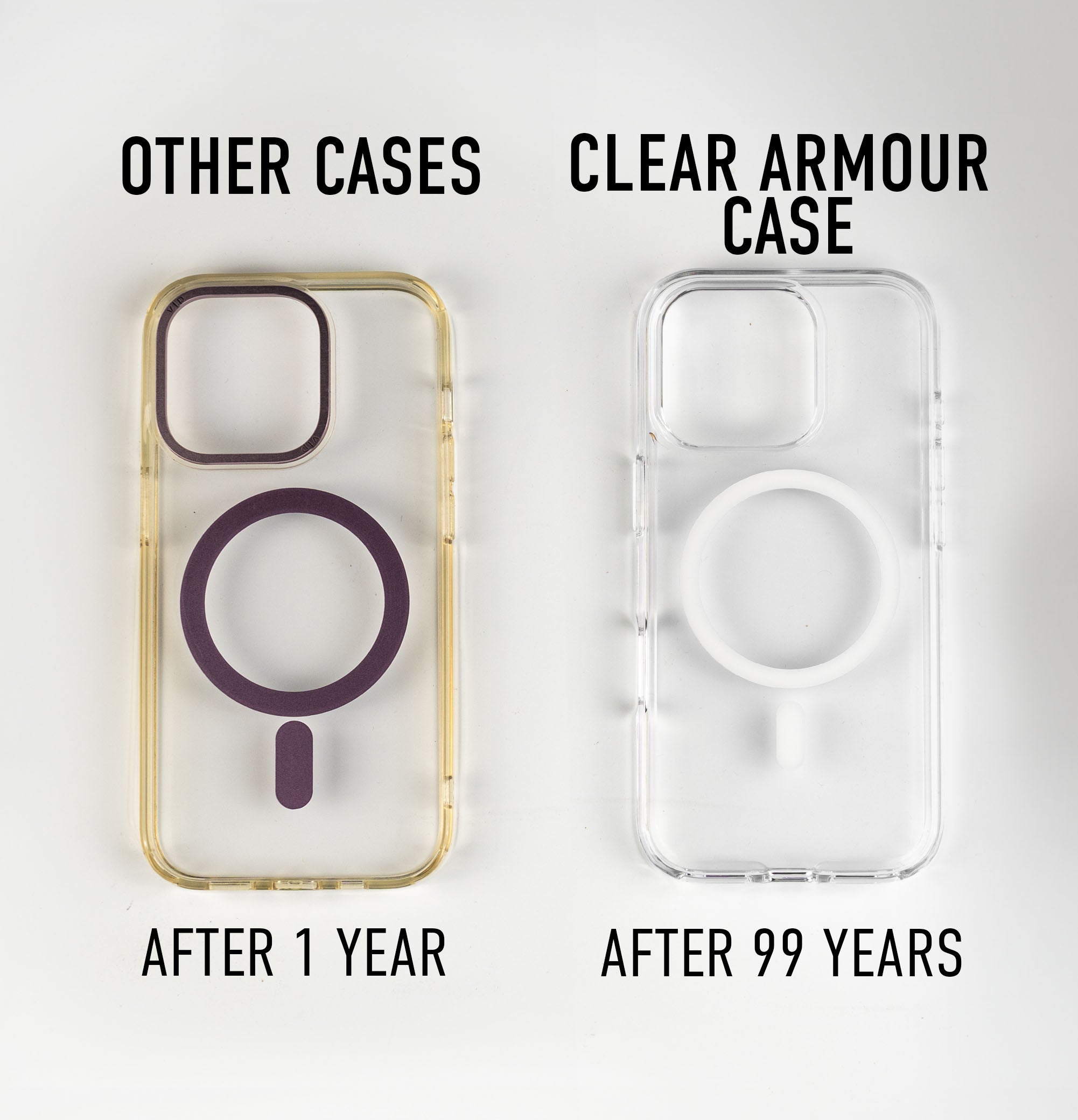 iPhone 15 Plus Clear Armour Anti-Yellow MagSafe Case