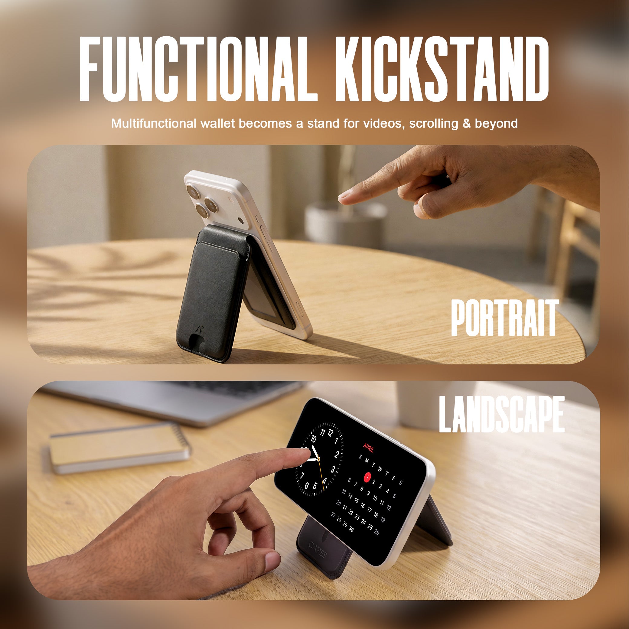 Black Leather Stand