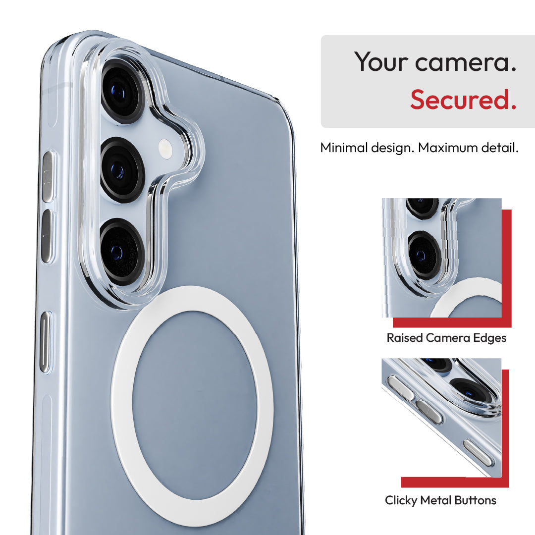 Samsung Galaxy S26 Transparent Clear Armour Anti-Yellow MagSafe Case