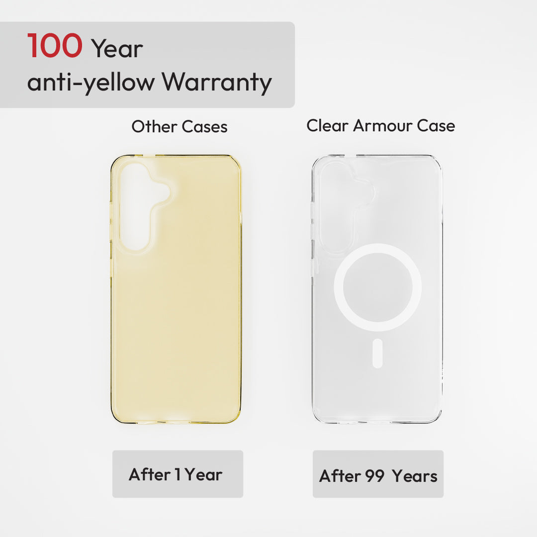 Samsung Galaxy S26 Transparent Clear Armour Anti-Yellow MagSafe Case