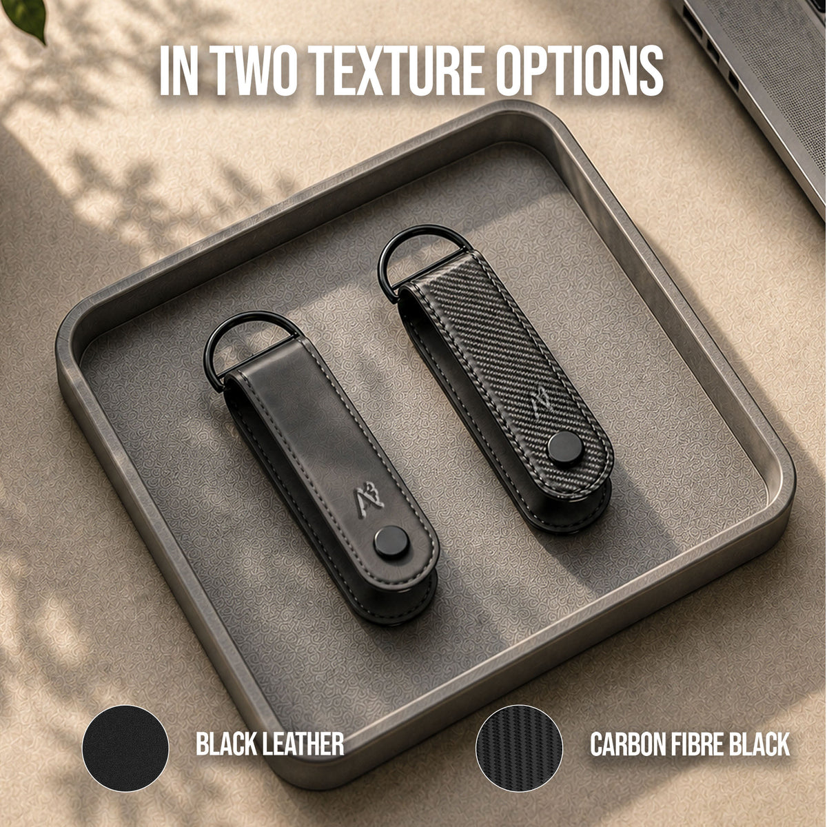 Key Organizer Black Leather