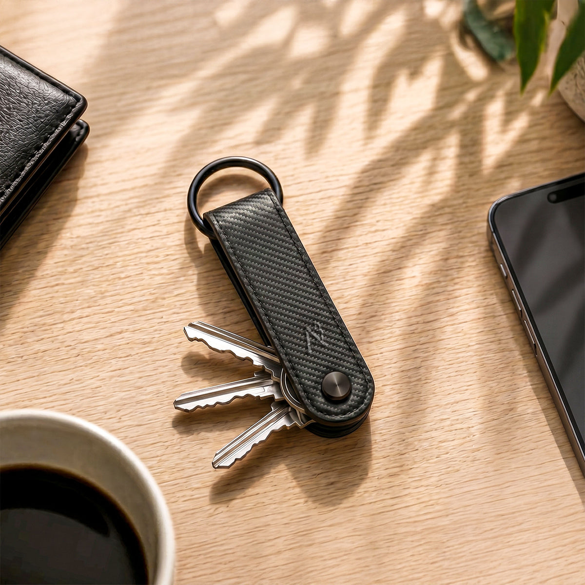 Key Organizer Carbon Fibre Black