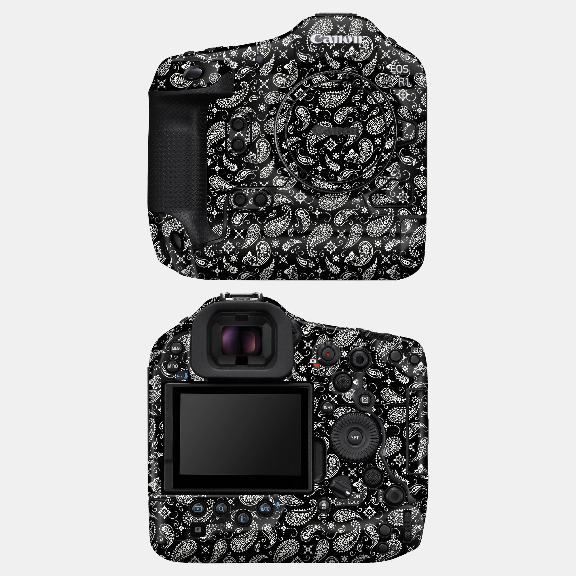 Black Paisley Full Body