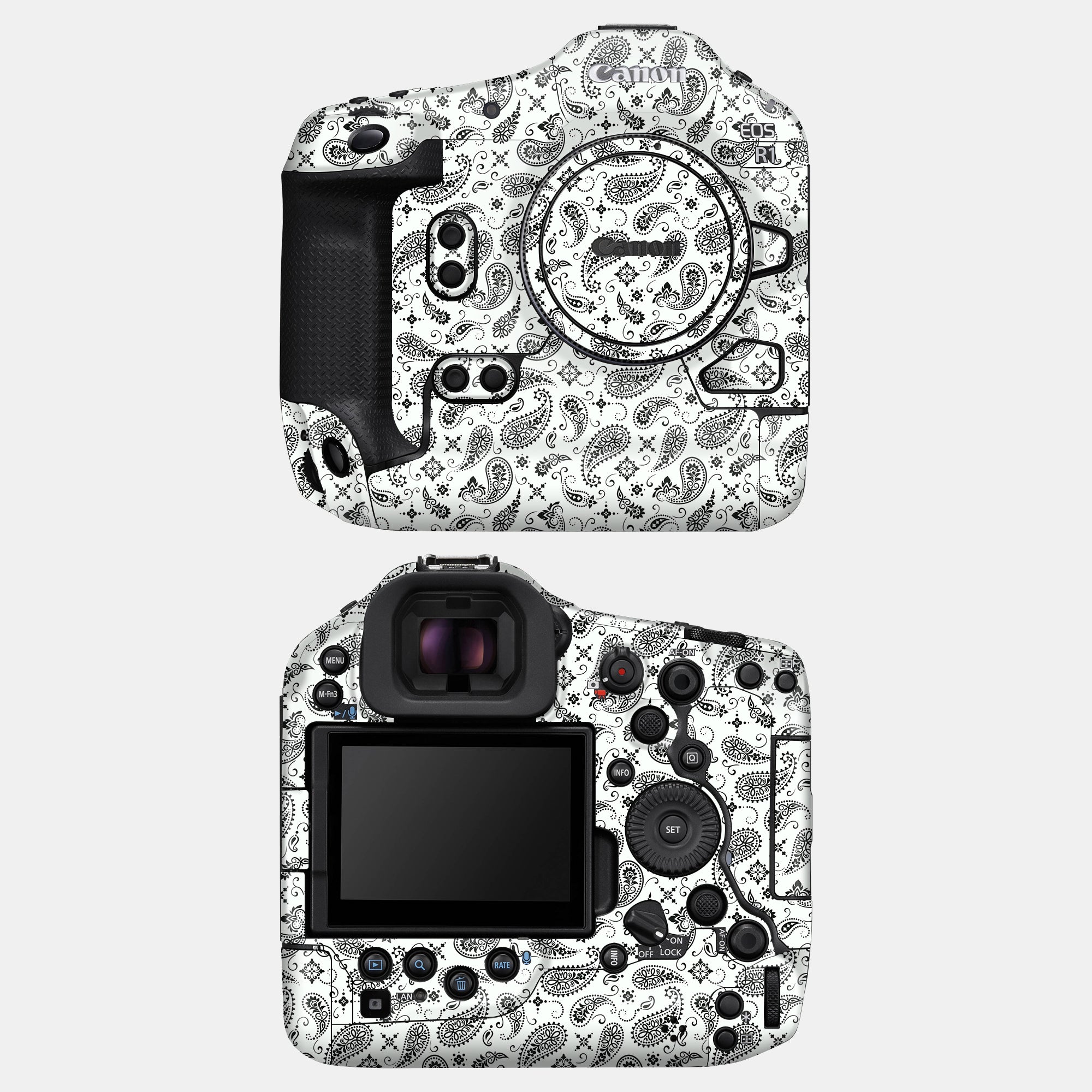White Paisley Full Body