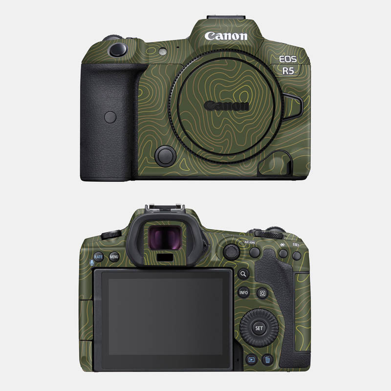 Canon eos R5 皮カバー　ブラックグリーン Canon EOS R5 Skins, Wraps & Covers » Capes