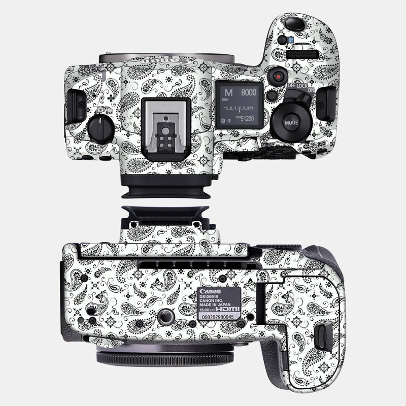 White Paisley Full Body