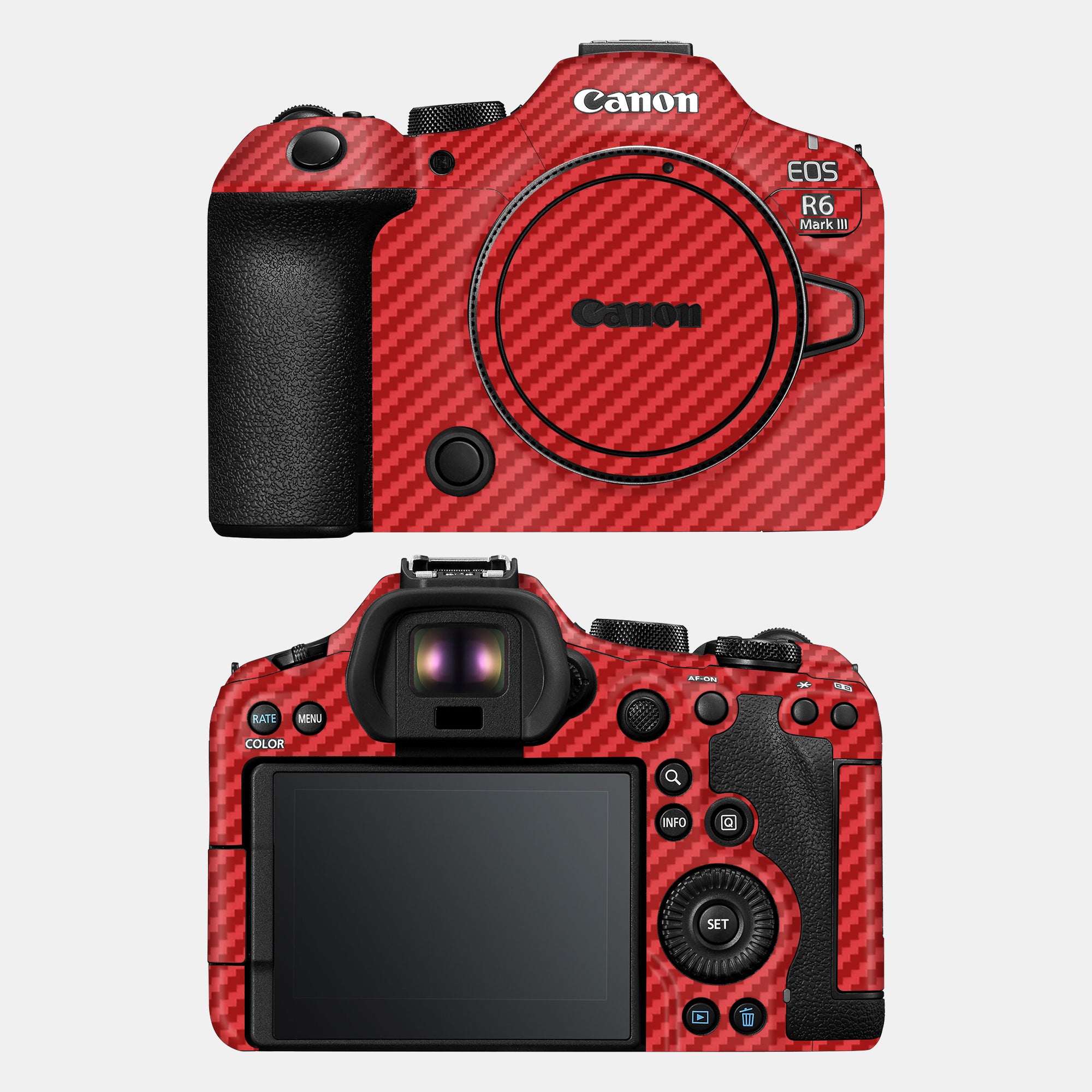 Carbon Fibre Red Full Body