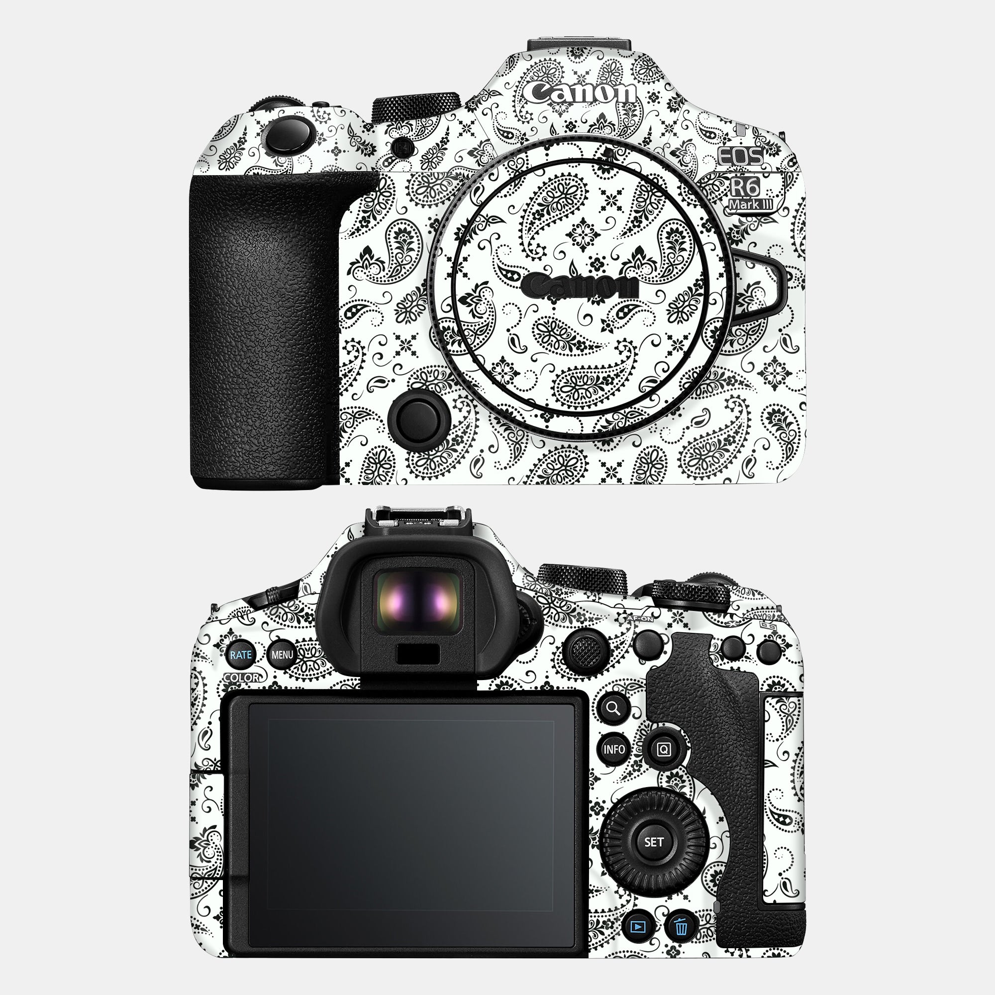 White Paisley Full Body