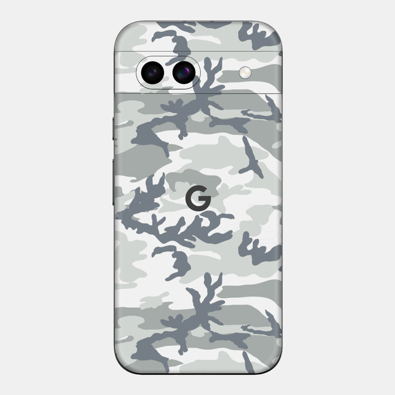 Snow Camo Glass Back
