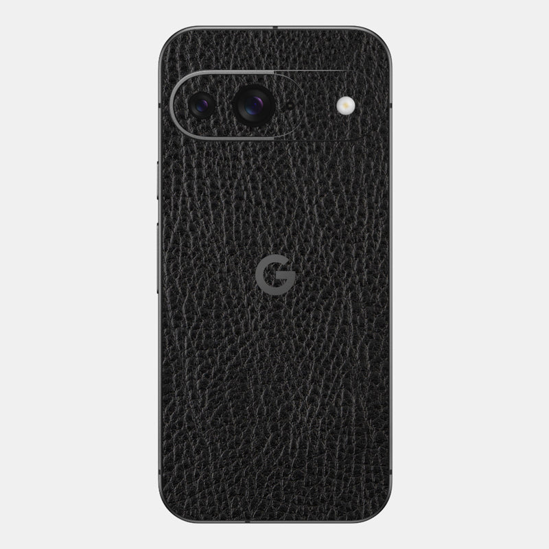 Black Leather Glass Back