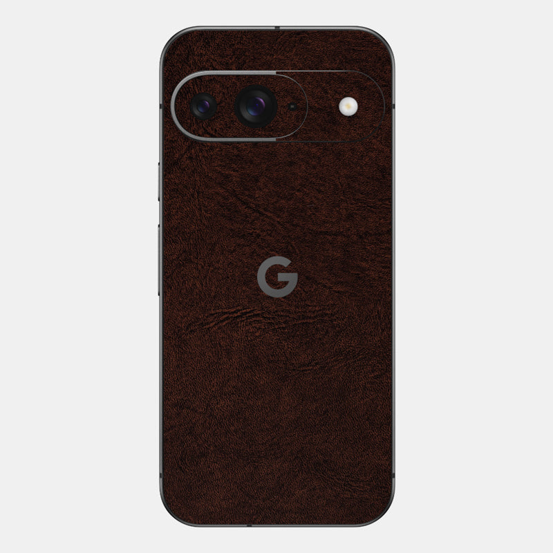 Brown Leather Glass Back