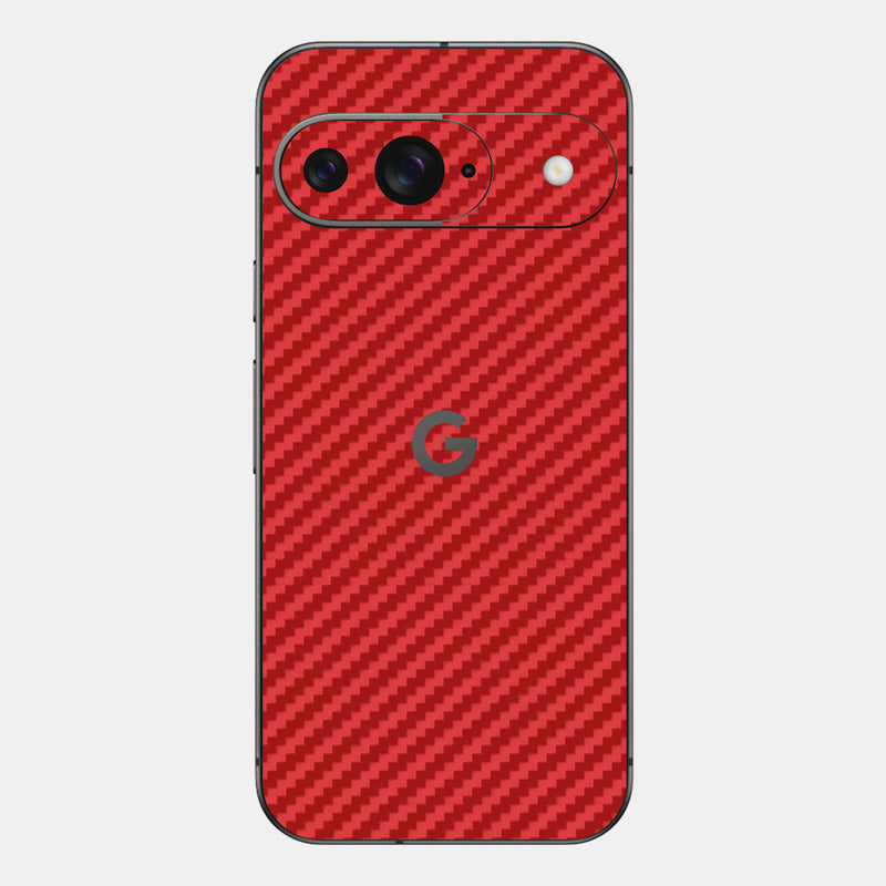 Carbon Fibre Red Glass Back