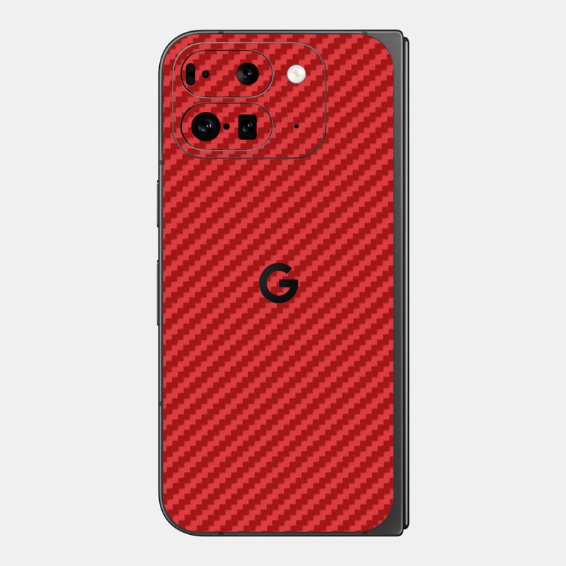 Carbon Fibre Red Glass Back