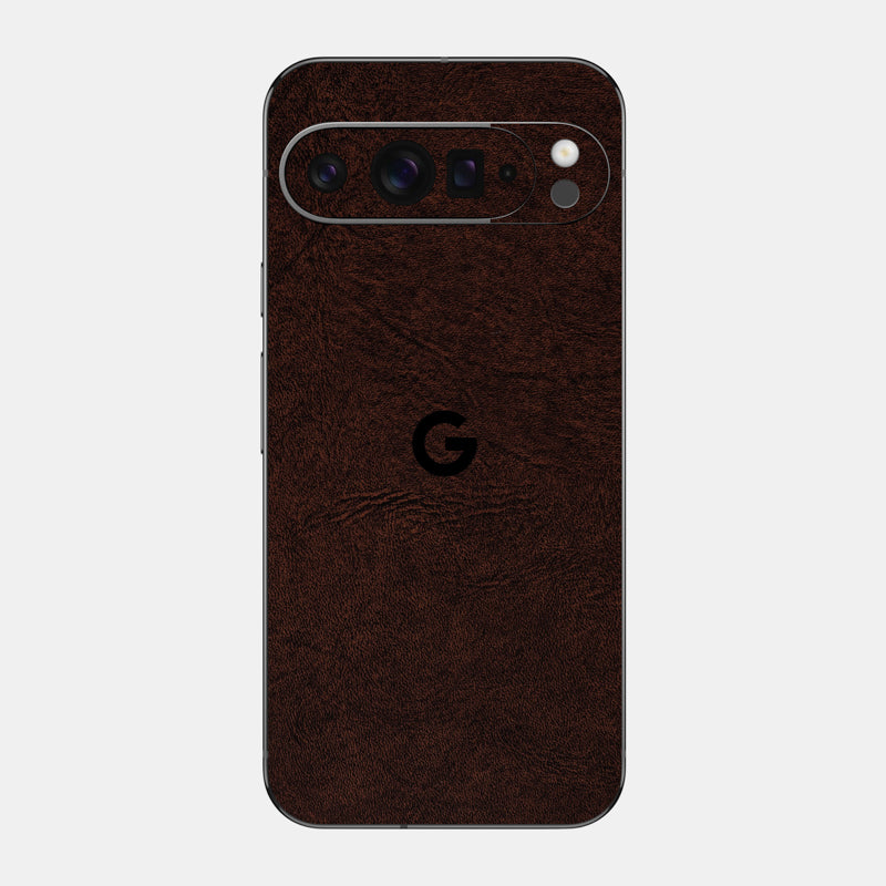 Brown Leather Glass Back