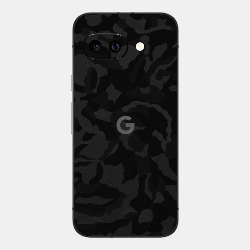 Black Camo Glass Back