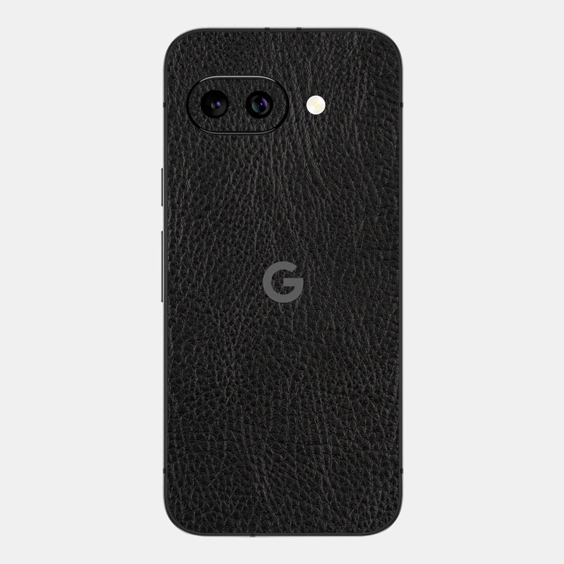 Black Leather Glass Back