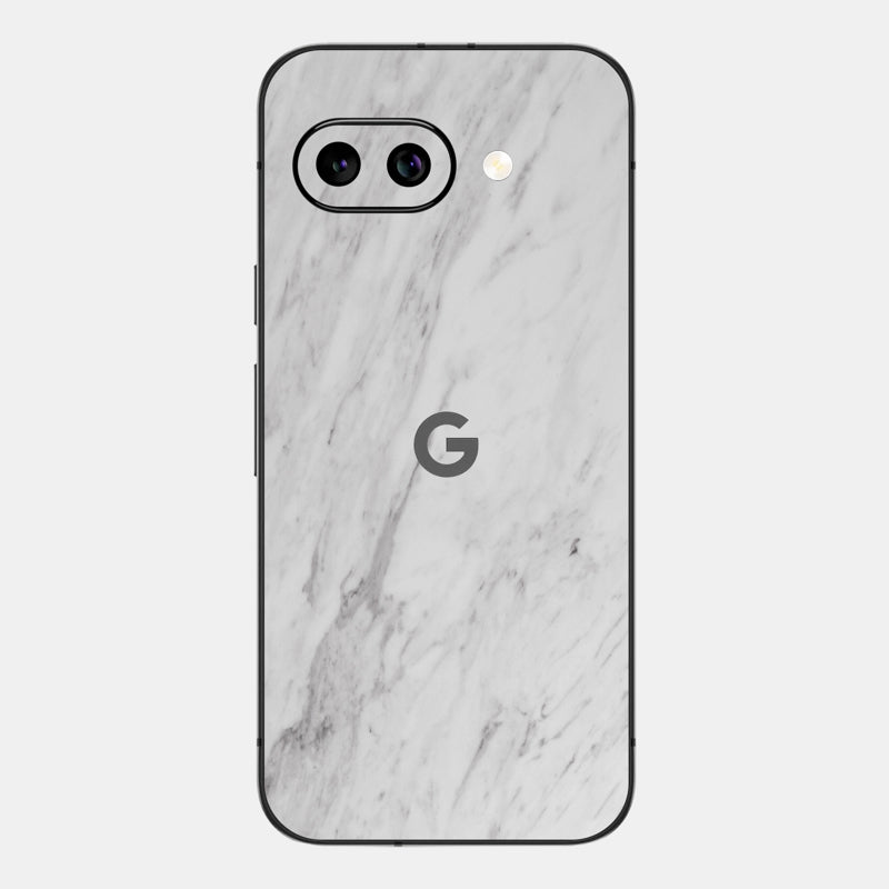 White Marble Glass Back