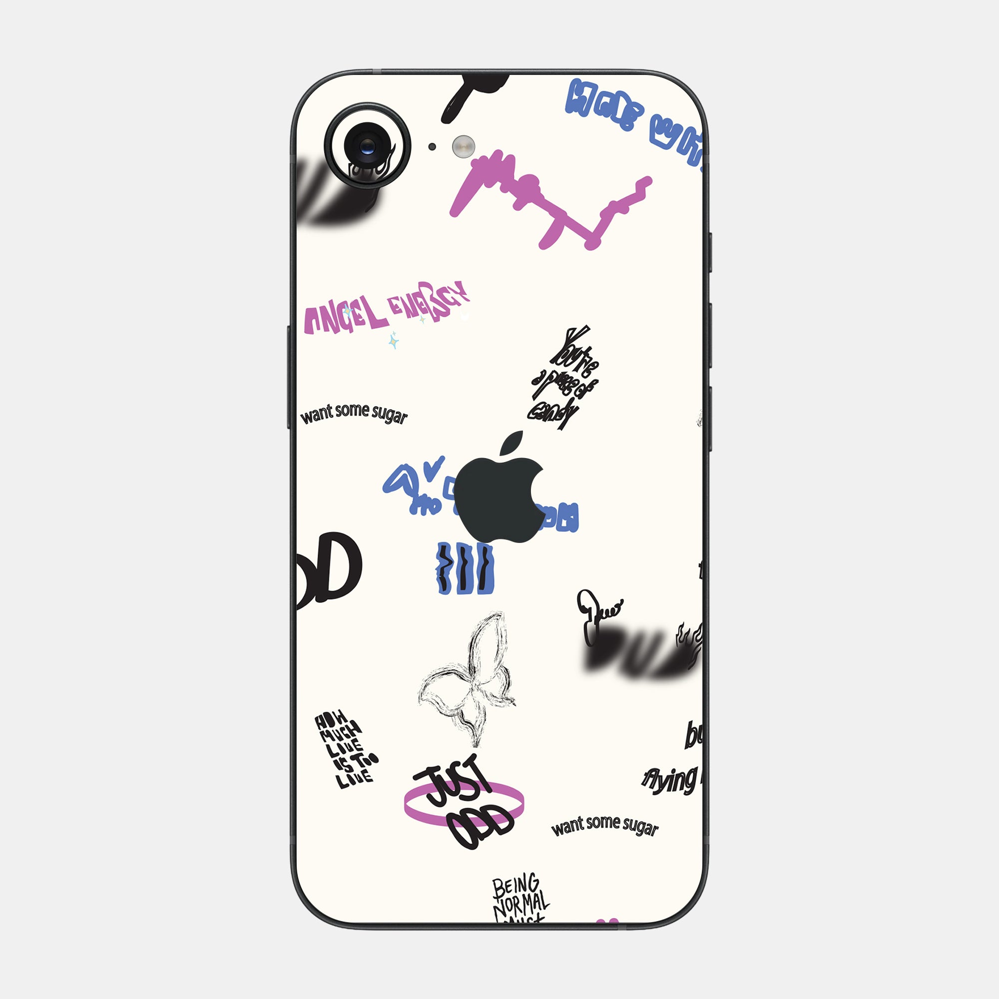 Beige Scribble Full Body