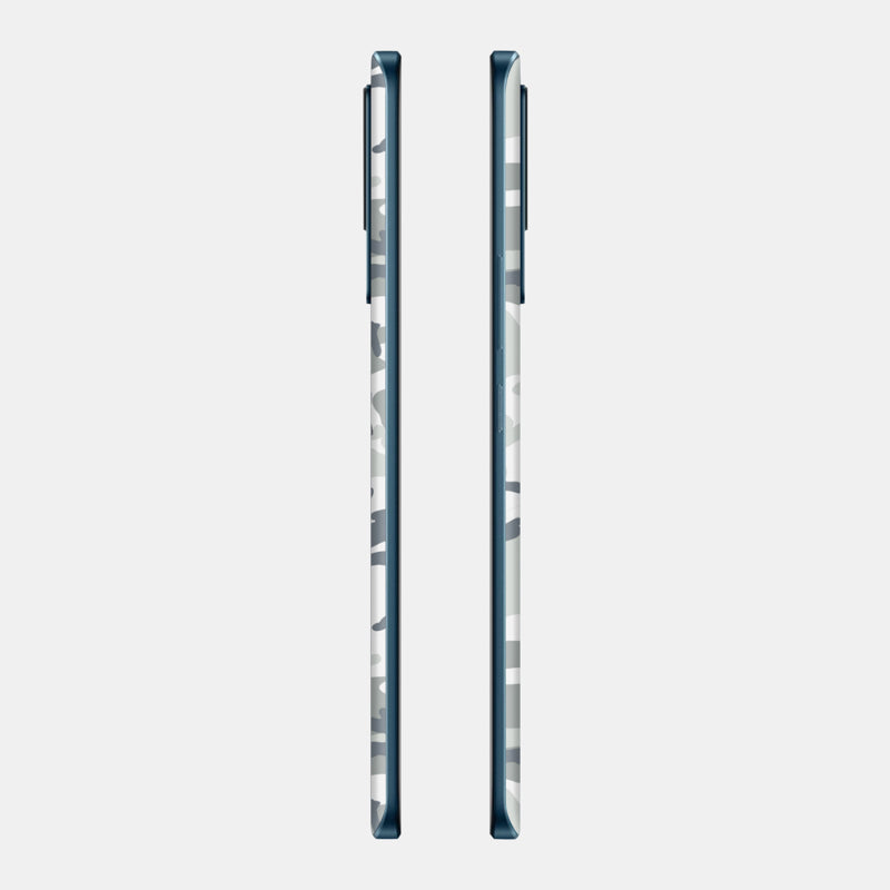 Snow Camo Glass Back