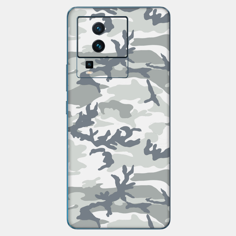 Snow Camo Glass Back