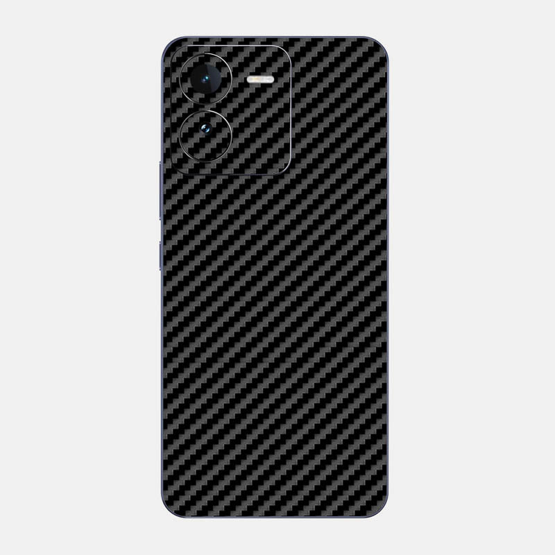 Carbon Fibre Black Glass Back