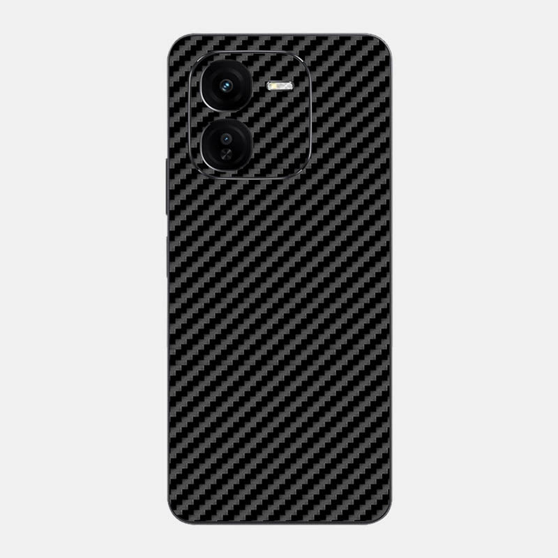 Carbon Fibre Black Glass Back