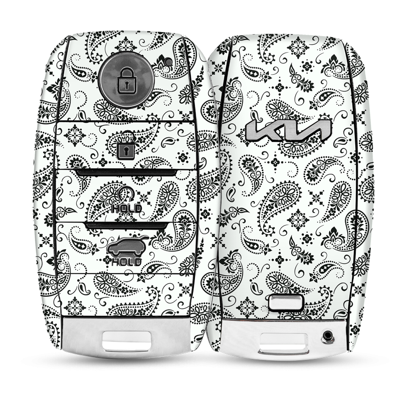 White Paisley Key-1