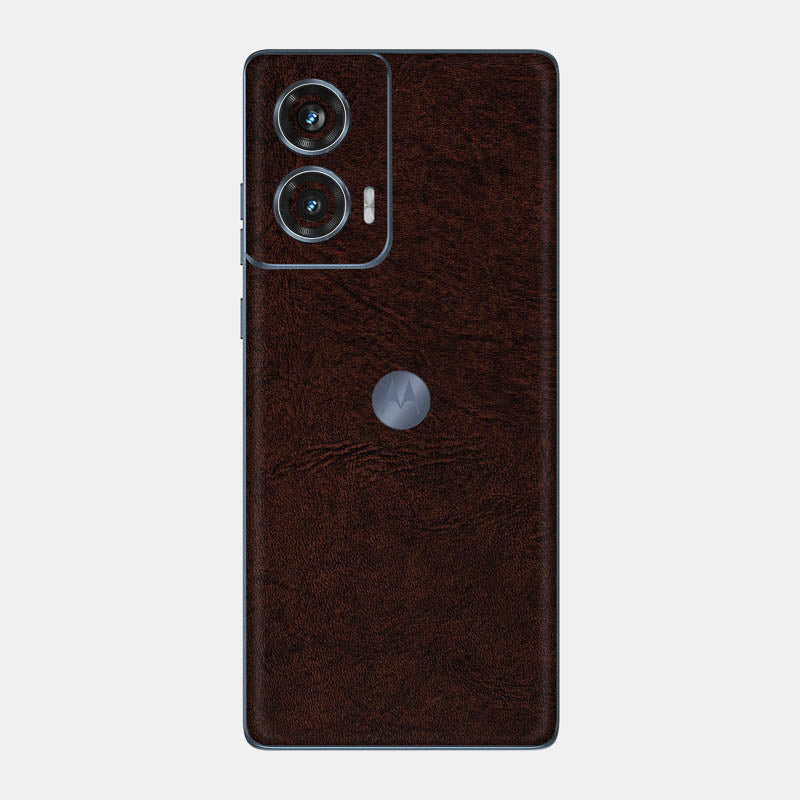 Brown Leather Glass Back