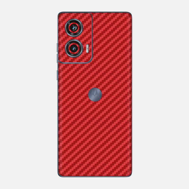 Carbon Fibre Red Glass Back