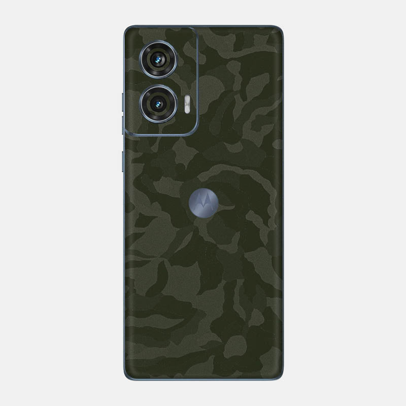 Green Camo Glass Back