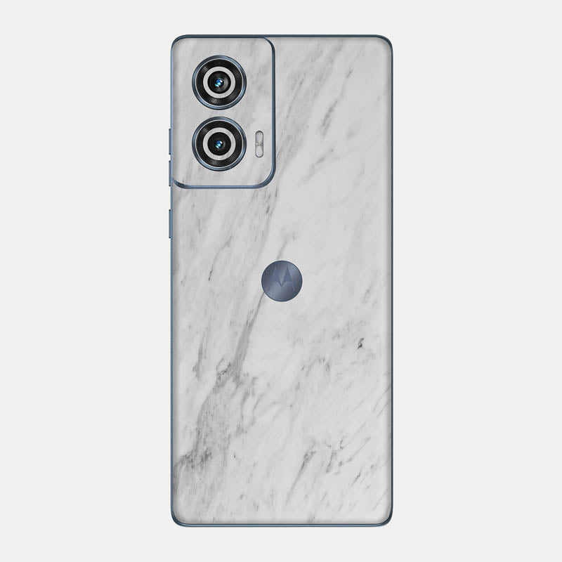 White Marble Glass Back