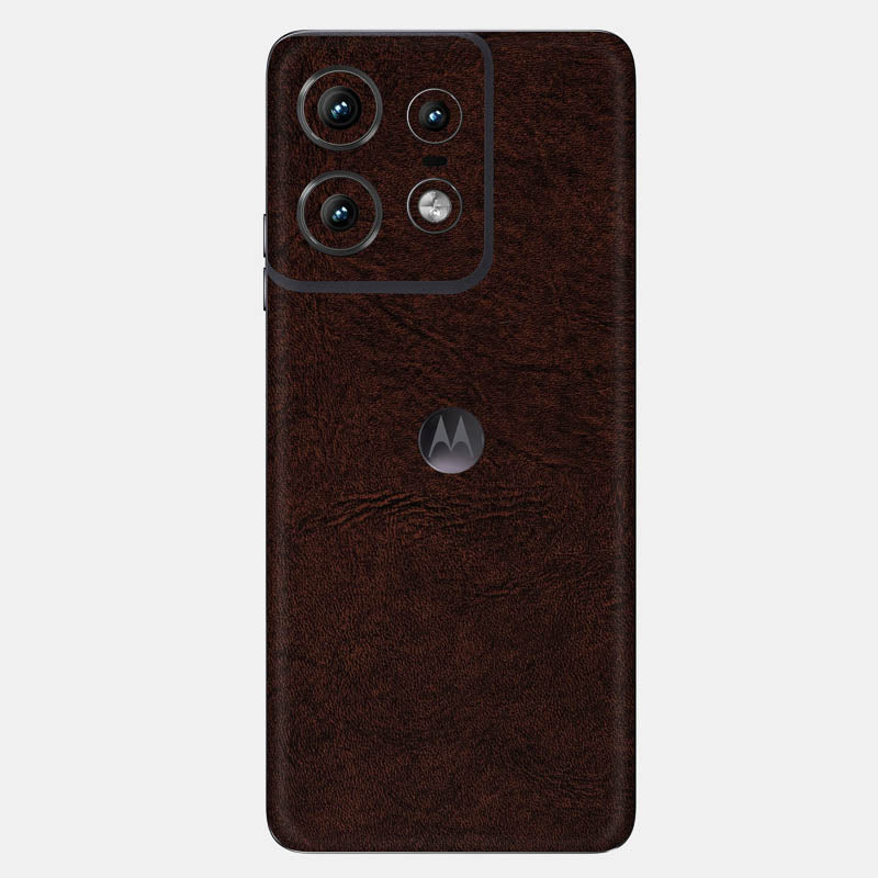 Brown Leather Glass Back