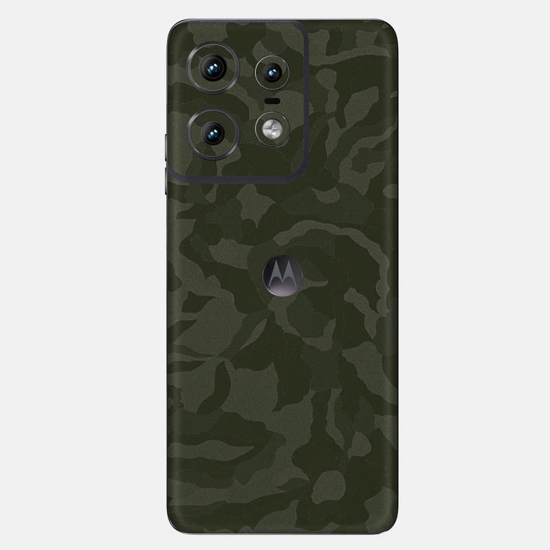 Green Camo Glass Back