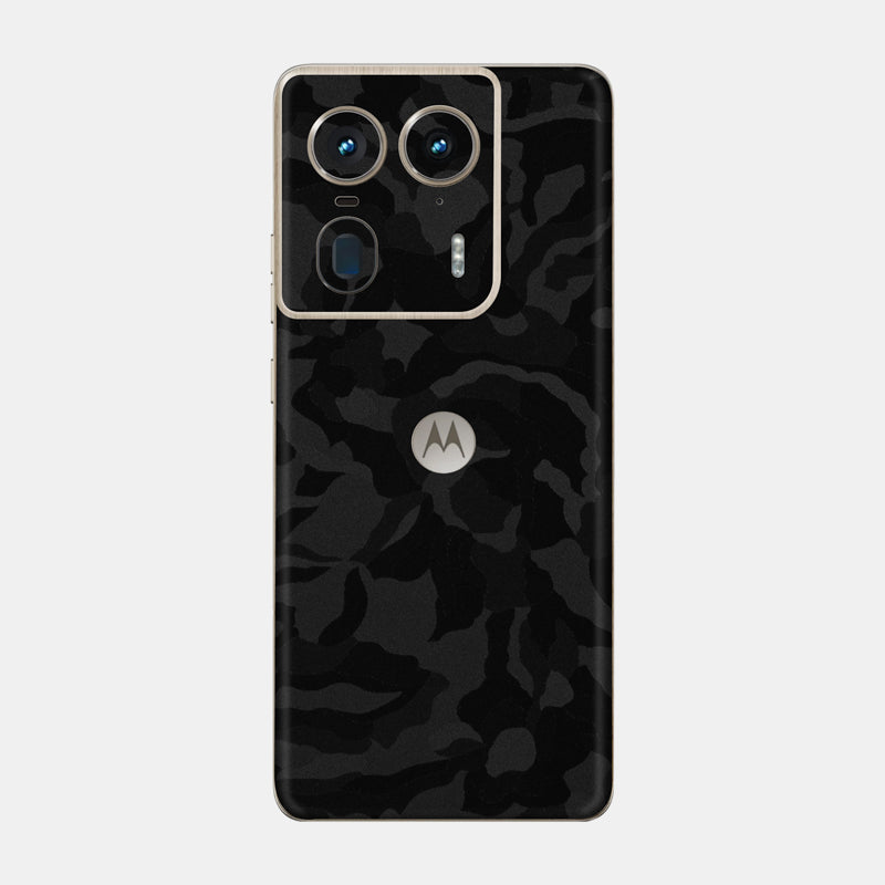 Black Camo Glass Back