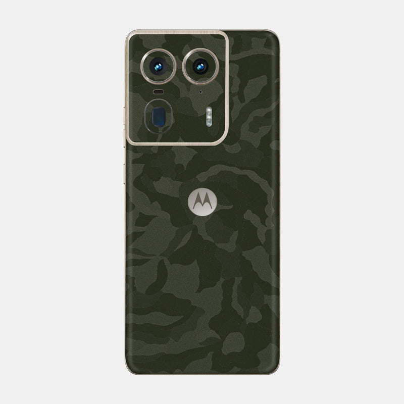 Green Camo Glass Back