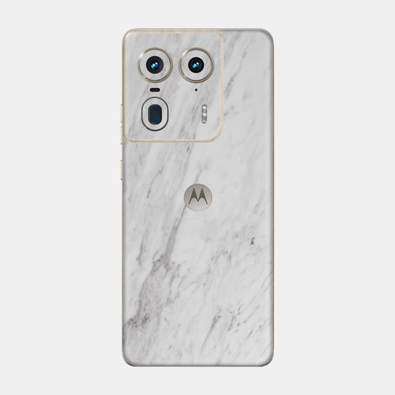 White Marble Glass Back