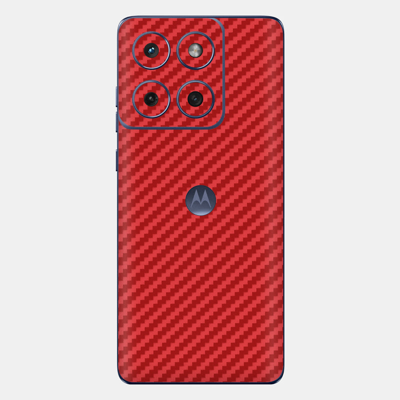 Carbon Fibre Red Glass Back