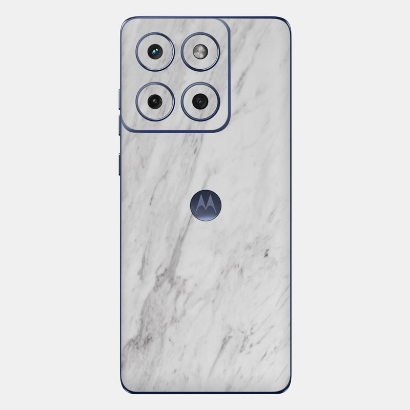 White Marble Glass Back