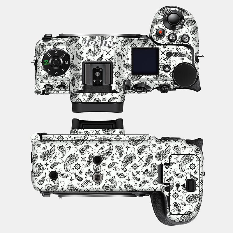 White Paisley Full Body