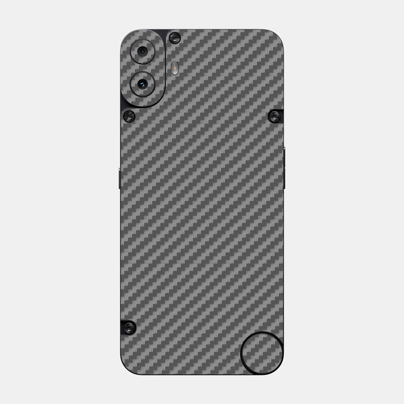 Carbon Fibre Grey Glass Back