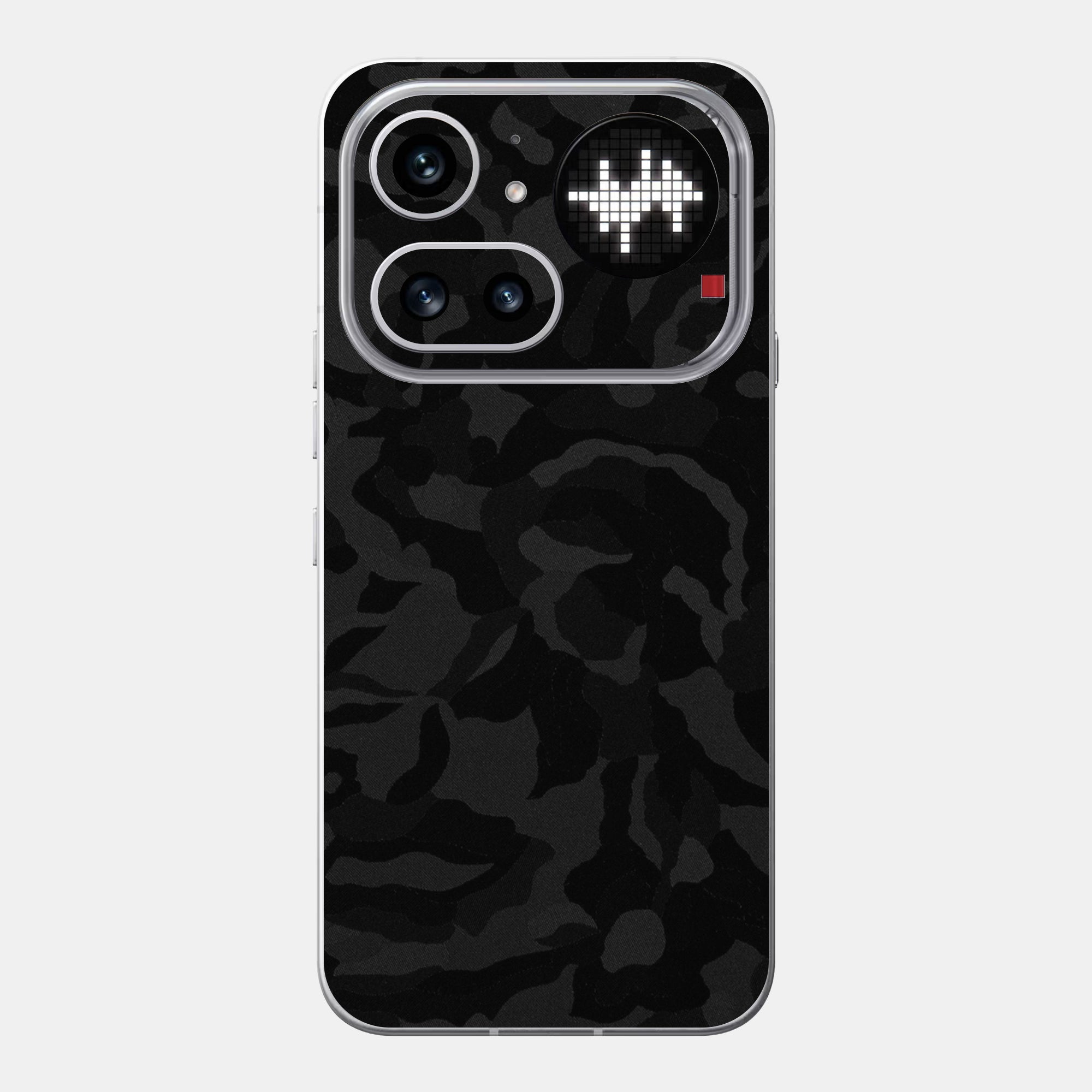 black camo Glass Back
